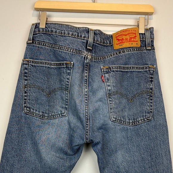 Levi's Men's Slim Fit Blue Jeans - Picture 4 of 12